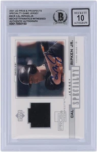 Cal Ripken Jr. Orioles Signed 2001 Upper Deck Pros & Prospects #S-CR BAS 10 Card - Picture 1 of 4