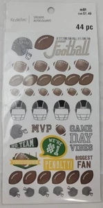 Recollections Themed Scrapbook Stickers Football MVP Touchdown 44 Pc New - Picture 1 of 3