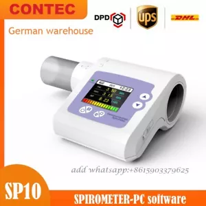 SP10 Digital Spirometer Lungenvolumen Gerät Lungenfunktion+PC -Software - Bild 1 von 10