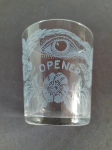 Abreojos George Truog Pre-Pro vaso de chupito de whisky/vajilla grabada al ácido de colección - Imagen 1 de 4