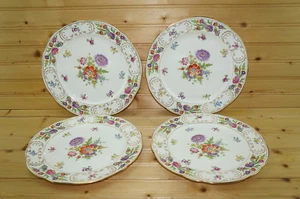Platos de almuerzo Hammersley Dresden Sprays (4), 9 3/8" (Lote # 2) - Imagen 1 de 7