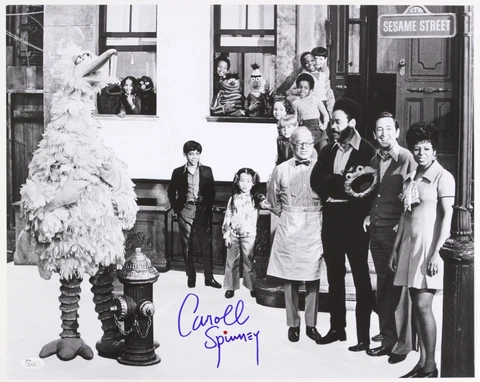 1969 Caroll Spinney “Big Bird” On Sesame Street LE Signed 16x20 B&W Photo (JSA) Cover