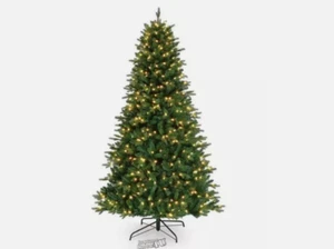 Mr. Christmas 7.5' Alexa Enabled Christmas Tree Green RGB LED 55 Function Prelit - Picture 1 of 6