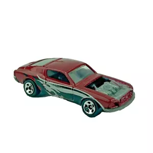 Hot Wheels Mustang Maroon Diecast Vintage 1986 Toy Car Missing Hood - Picture 1 of 4