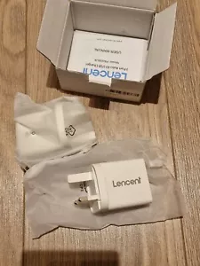 LENCENT USB Plug Charger 2 pack 3 Port 3.4A USB Wall Charger Cube Portable UK - Zdjęcie 1 z 8