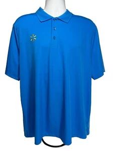 Wal-Mart Men’s Employee Polo Shirt Size XL Embroidered Spark Logo Retail Worker - Picture 1 of 7