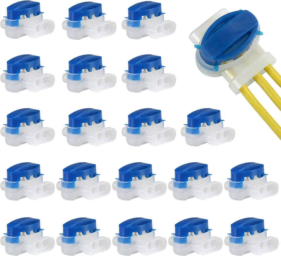 GWHOLE Pack of 20 Cable Connector Electrical Wire Connectors for Robotic Lawn Mo