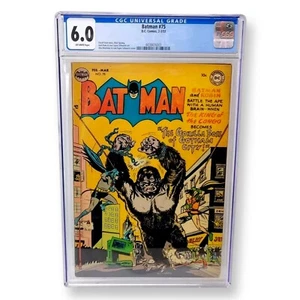 BATMAN #75 CGC 6.0 OFF WHITE PAGES   SCHWARTZ COVER 1953 - Picture 1 of 12