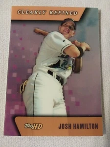 Tarjeta de novato Josh Hamilton Topps 2000 claramente refinada radiocontrol #cr3 Rays Rangers - Imagen 1 de 2