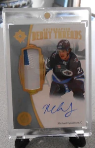 2022-23 Ultimate Collection Auto Debut Threads /99 Michael Eyssimont Rookie RC - Foto 1 di 2