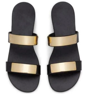 Mens Casual Shiny Flat Summer Buckle Roman Gladiator Sand Sandals Shoes Slippers - Picture 1 of 7