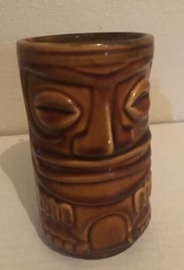 Vintage Tiki Ceramic Cup 2 Faces (See Photos For 3 Small Chips.) - Picture 1 of 6