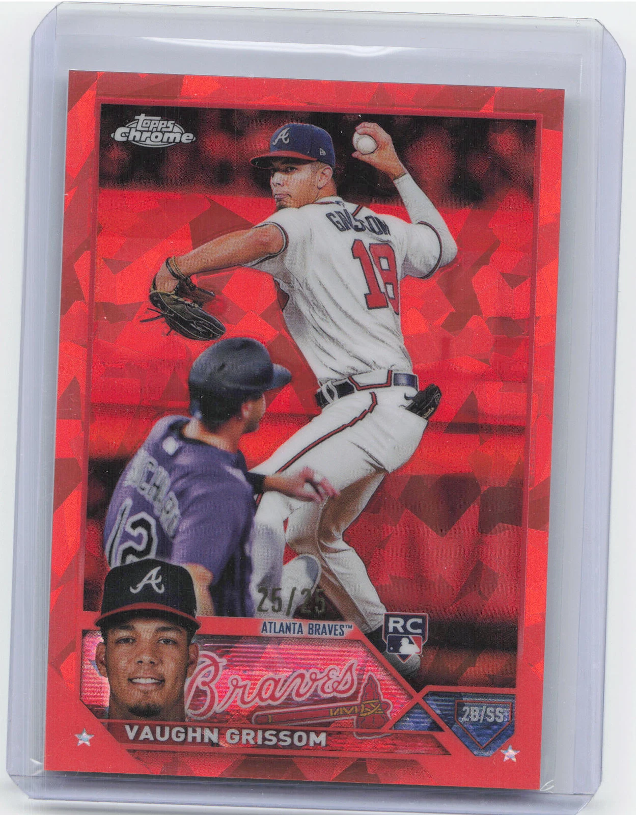 2023 Topps Chrome Sapphire Edition #275 Vaughn Grissom Orange #/25