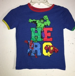 Marvel Comics T-shirt Blue Hero Size: Youth (7) - Picture 1 of 3