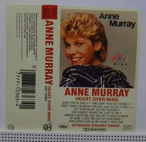 1, ANNE MURRAY--HEART OVER MIND, USED AUDIO CASSETE, PASSED OUR PLAY TEST - Picture 1 of 3
