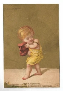 Février - Le Carnaval - Chromo Au Printemps - Trade card - Picture 1 of 2