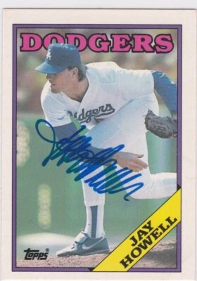 1988 Topps negociado #52T firmado por Jay Howell autógrafo IP automático ¡Envío gratuito! Foto 1 de 2