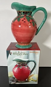 Jarra Himark World's Fare Hollyberries vajilla muérdago cena de Navidad - Imagen 1 de 12