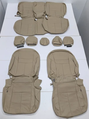 For Nissan Murano S SV 2 Row 2019-2024 Biscuit Leather Seat Covers T141 - Image 1 of 4