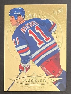 1995-96 FLEER ULTRA MARK MESSIER #105 GOLD MEDALLION NEW YORK RANGERS HOF 2 - Picture 1 of 2