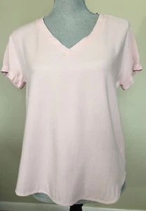 CLOTH & STONE Millennial Blush Pink Short Sleeve Hi-Lo Shirt XS - Picture 1 of 5
