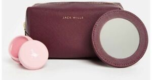 Jack Wills Cosmetic Purse Lip Balm Vanity Mirror Gift Set