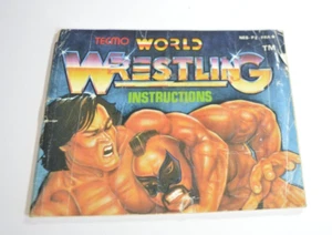 Notice World Wrestling Nintendo Nes Pal original Booklet authentic - Picture 1 of 9