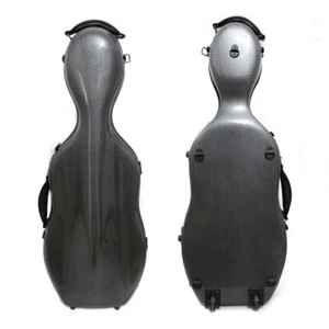 Yinfente Black 15-16.5 Inch Viola Case Viola Box Carbon Fiber Strong Durable - Picture 1 of 7