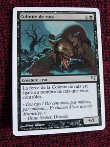 MTG Swarm of Rats  (Colonie de rats) EXC. VERY RARE Salvat-Hachette FRENCH WOTC - Picture 1 of 4