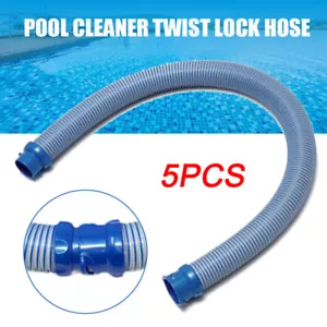 5pcs Pool Cleaner Twist lock Hose 1M For Baracuda Zodiac X7 T3 T5 MX8 MX6 - Picture 1 of 13