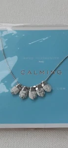 ONLY ONE! Keep Collective silver HOWLITE (CALMING) adjustable necklace, NIP! - Picture 1 of 2