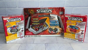 Mega Bloks Battle Strikers Battle Top Bundle + Striker Case Rhino Supercharge - Picture 1 of 5
