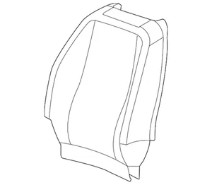 Genuine GM Light Titanium Driver Seat Back Cushion Cover 22870140 - Picture 1 of 2