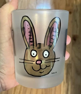 Alberto Culver Frosted Osterhase Felsen Glas - Bild 1 von 6