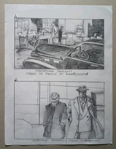 Boceto de producción dibujado a mano El Padrino (1972) Francis Ford Coppola - Imagen 1 de 6
