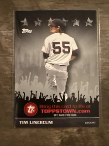 2009 Topps #TTT22 Tim Lincecum Ticket to ToppsTown                           (M) - Picture 1 of 2
