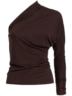 Blusa RICK OWENS Concordian Diana marrom nova e autêntica - Imagem 1 de 2
