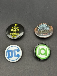 4 pc Pin Lot Comics SDCC Comic Con San Diego - Picture 1 of 2
