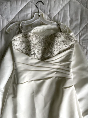 Vestido de novia Moonlight línea A mezcla de seda talla 12 Foto 1 de 2