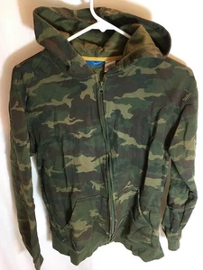 DAMENJACKE GRÜN CAMO HOODIE STIL & CO ACTIVEWEAR REISSVERSCHLUSS BAUMWOLLE POLY GRÖSSE L 40" - Bild 1 von 3