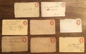 E4856: (8) 1850's, 1860's US Postal Envelopes, Unchecked! - Picture 1 of 3