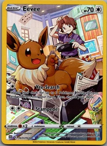 Eevee Ultra Rare SWSH09: Brilliant Stars Trainer Gallery TG11/TG30 NM - Picture 1 of 2