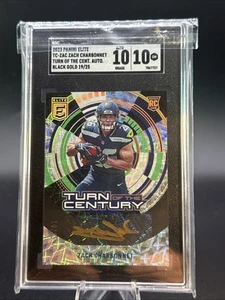 ZACH CHARBONNET 2023 Donruss Elite Turn Of The Century Gold Auto /25 SGC 10|10 - Picture 1 of 4