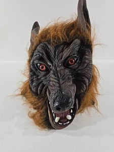 Wolfman Adult Mask Latex Rubber Scary Werewolf Halloween - Picture 1 of 4
