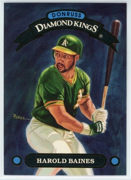Harold Baines 1992 Donruss #DK-14 Oakland Athletics Diamond Kings Salón de la fama Foto 1 de 1