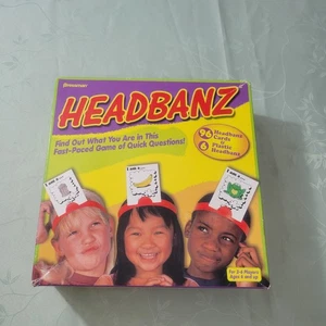 Juego de cartas Pressman Headbanz 2001 vintage completo con instrucciones - Imagen 1 de 4
