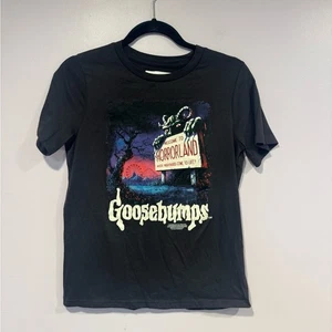 Goosebumps Abercrombie kids grey tshirt size 13/14 - Picture 1 of 3