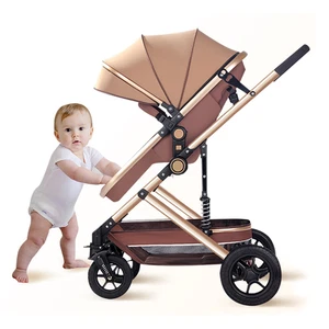 3 in 1 Baby Pram Stroller Foldable Carry on Plane Bassinet Carriage Infant - Picture 1 of 18