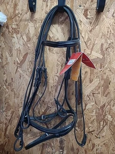 John Whitaker Barton Flash Bridle,& Reins, Black.Full Size. NEW. (Ref:147Y) - Picture 1 of 16
