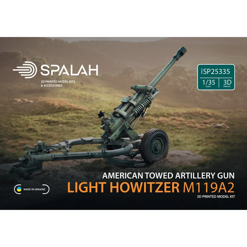 Howitzer M119A2 Scale Model Kit 1 35 Spalah SP25335